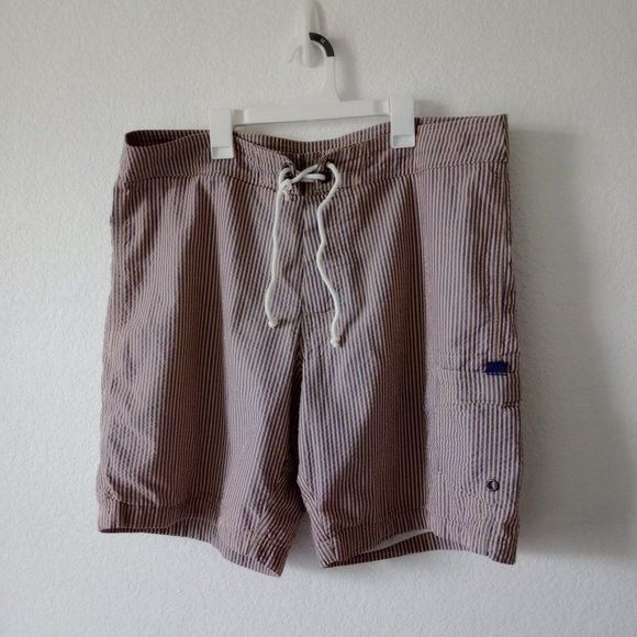 J.Crew Men's Striped Board Shorts / Swim Trunk size 36 - Picture 7 of 9